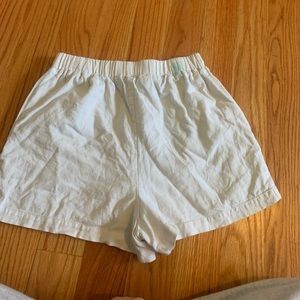 White high waisted shorts